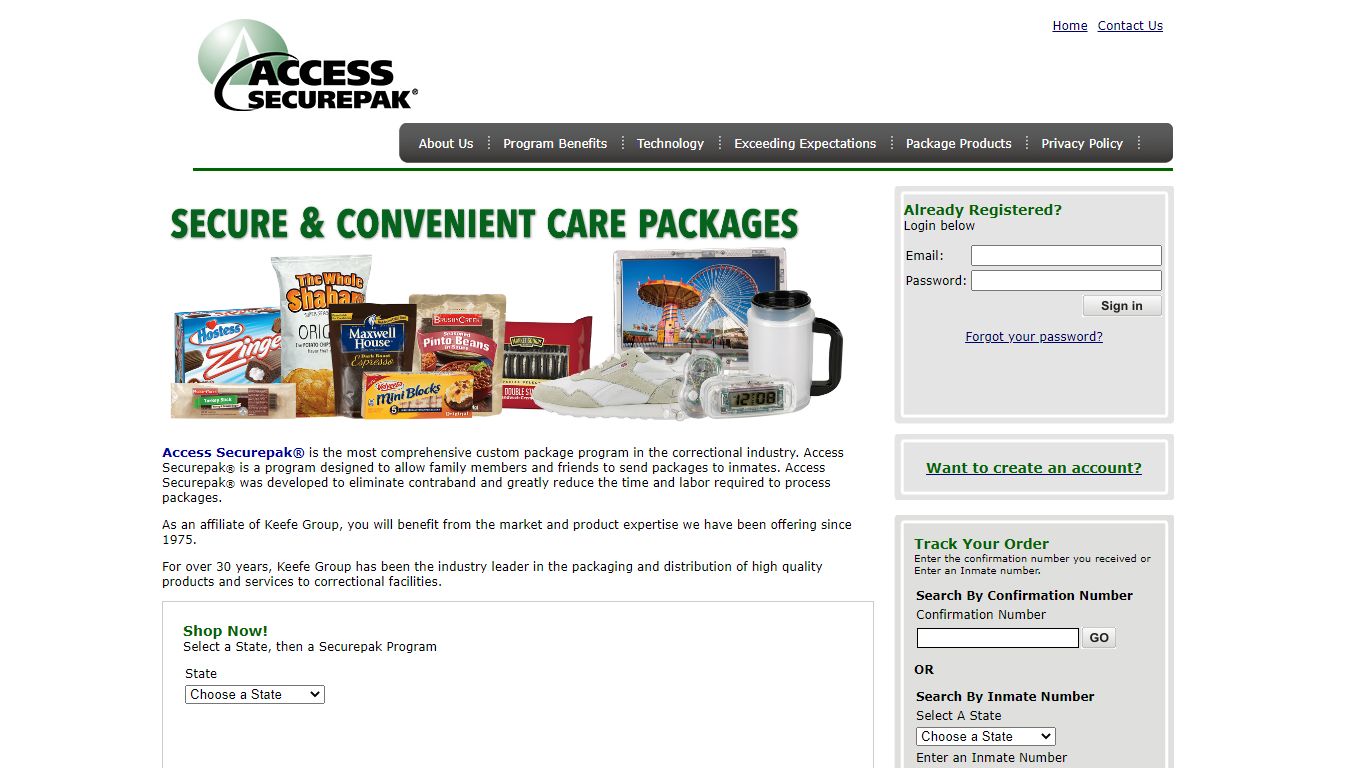 Williamson County Jail Package Program - TX - Access Securepak