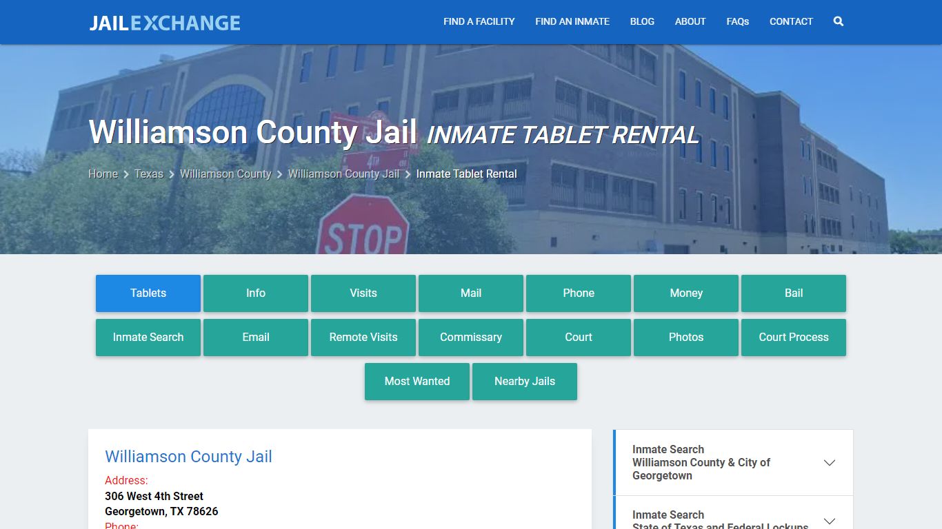 Inmate Tablets - Williamson County Jail, TX - Jail Exchange